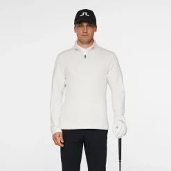 J.Lindeberg Vinnie Quarter Zip Mid Layer Barely-Blue Clearance