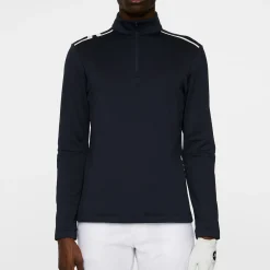 J.Lindeberg Vinnie Quarter Zip Mid Layer Blå JL Navy Sale