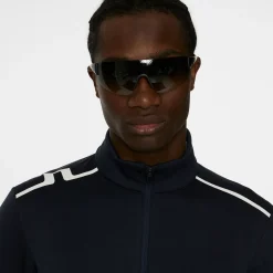 J.Lindeberg Vinnie Quarter Zip Mid Layer Blå JL Navy Sale