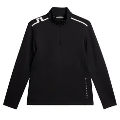 J.Lindeberg Vinnie Quarter Zip Mid Layer Svart Black Online