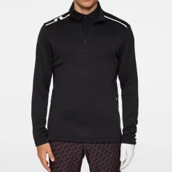 J.Lindeberg Vinnie Quarter Zip Mid Layer Svart Black Online
