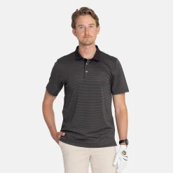 Cutter & Buck Virtue Polo Stripes Svart Svart (99) Discount