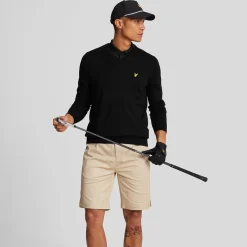 Lyle & Scott V-Neck Merino Blend Svart Jet Black (Z865) New