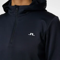 J.Lindeberg W Aerial Quarter Hood Blå JL Navy Online