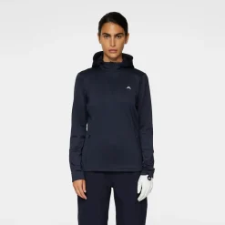 J.Lindeberg W Aerial Quarter Hood Blå JL Navy Online