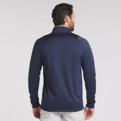 Puma Waffle Fleece 1/4 Zip Deep Navy Best