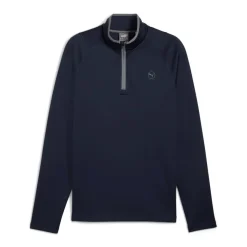 Puma Waffle Fleece 1/4 Zip Deep Navy Best