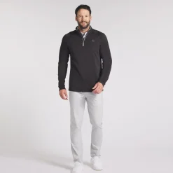 Puma Waffle Fleece 1/4 Zip Svart Black Clearance