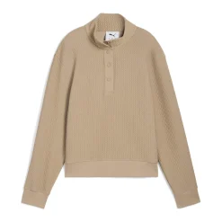 Puma W Boulder 1/2 Snap Pullover Ice-Coffee Clearance