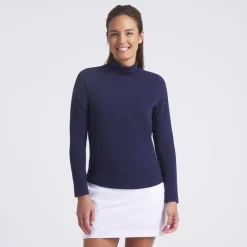 Puma W Charlotte Modalon Ls Top Deep-Navy Hot
