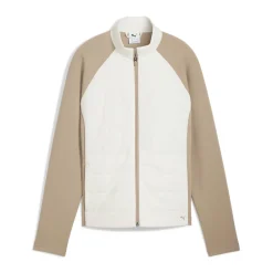 Puma W Cloudspun Fleece Hybrid Warm-White-Ice-Coffee