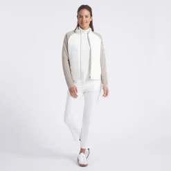Puma W Cloudspun Fleece Hybrid Warm-White-Ice-Coffee