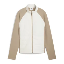 Puma W Cloudspun Fleece Hybrid Warm-White-Ice-Coffee