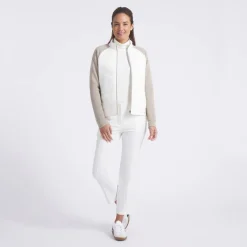 Puma W Cloudspun Fleece Hybrid Warm-White-Ice-Coffee