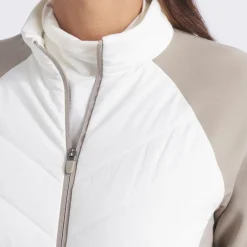 Puma W Cloudspun Fleece Hybrid Warm-White-Ice-Coffee