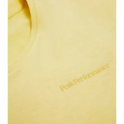 Peak Performance W Explore Logo Tee Mellow-Yellow Online