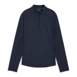 Puma W Houndstooth 1/4 Zip Deep-Navy Hot