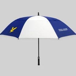 Lyle & Scott Wind Proof Umbrella White-Blue Best