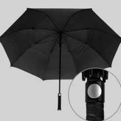 Lyle & Scott Wind Proof Umbrella Svart Black Clearance