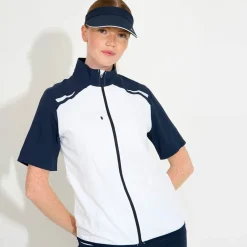 Abacus W Lanark Stretch Windshirt Vit 193-White-Navy Online