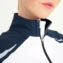 Abacus W Lanark Stretch Windshirt Vit 193-White-Navy Online