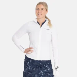 Bogeys & Birdies W Mid Layer Full-Zip 2.0 Vit White Clearance