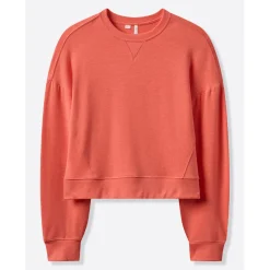 Travis Mathew Wmns Cloud Terry Crew Heather-Porcelain-Ro Online