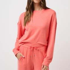 Travis Mathew Wmns Cloud Terry Crew Heather-Porcelain-Ro Online
