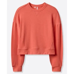 Travis Mathew Wmns Cloud Terry Crew Heather-Porcelain-Ro Online
