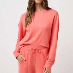 Travis Mathew Wmns Cloud Terry Crew Heather-Porcelain-Ro Online