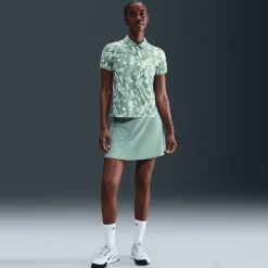 Nike W Nk Df Vctry Ss Polo Prnt Mint Foam-Cannon-White