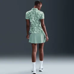 Nike W Nk Df Vctry Ss Polo Prnt Mint Foam-Cannon-White