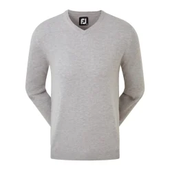 FootJoy Wool Blend V-Neck Grå Grå (Heather Grey) New