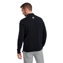 FootJoy Wool Blend 1/2 Zip Blå Navy Online