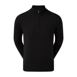 FootJoy Wool Blend 1/2 Zip Lined Svart Online