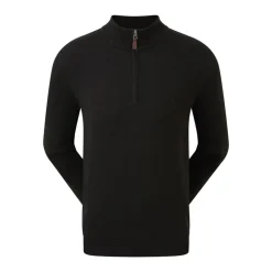FootJoy Wool Blend 1/2 Zip Svart Outlet