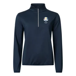 Abacus W Rc25 Cradoc Halfzip Fleece Blå 300-Navy