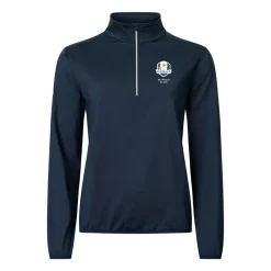 Abacus W Rc25 Cradoc Halfzip Fleece Blå 300-Navy