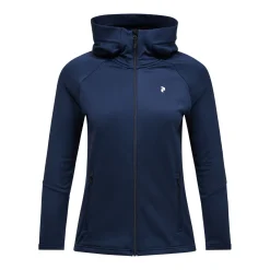 Peak Performance W Rider Essentials Zip Hood Blue Shadow-Blue Shadow- Clearance