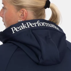 Peak Performance W Rider Essentials Zip Hood Blue Shadow-Blue Shadow- Clearance