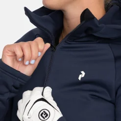 Peak Performance W Rider Essentials Zip Hood Blue Shadow-Blue Shadow- Clearance