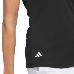 Adidas W Solid Performance Short Sleeve Polo Shirt Svart Black Discount