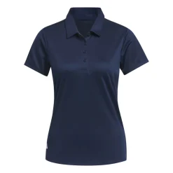 Adidas W Solid Performance Short Sleeve Polo Shirt Blå CollegiateNavy Discount
