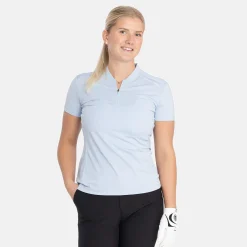 Bogeys & Birdies W Tech Blade V-Neck Tee 2.0 Chambray Blue Online