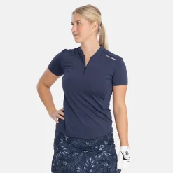 Bogeys & Birdies W Tech Blade V-Neck Tee 2.0 Blå Navy Clearance