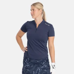 Bogeys & Birdies W Tech Blade V-Neck Tee 2.0 Blå Navy Clearance