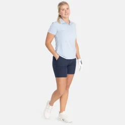 Bogeys & Birdies W Tech Hidden Buttons Chambray Blue Discount