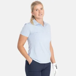 Bogeys & Birdies W Tech Hidden Buttons Chambray Blue Discount