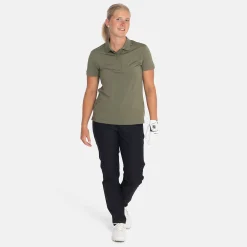 Bogeys & Birdies W Tech Hidden Buttons Leaf Clover Green Hot