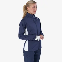 Bogeys & Birdies W Tech Windbreaker Softshell Blå Vit Navy/White Clearance